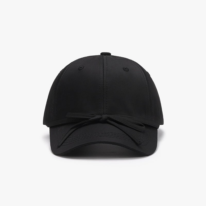 Tied Bow Cotton Baseball Cap - SharpDuds