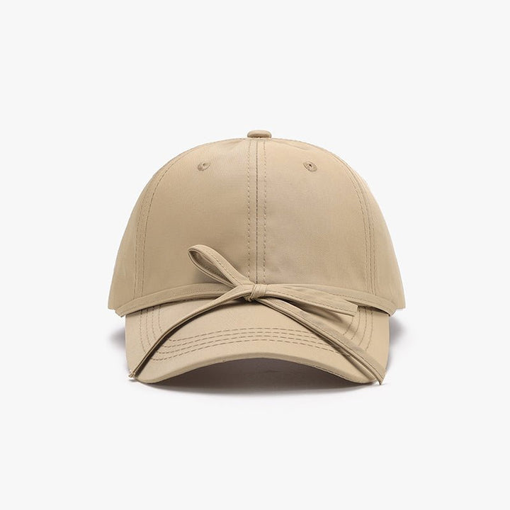 Tied Bow Cotton Baseball Cap - SharpDuds