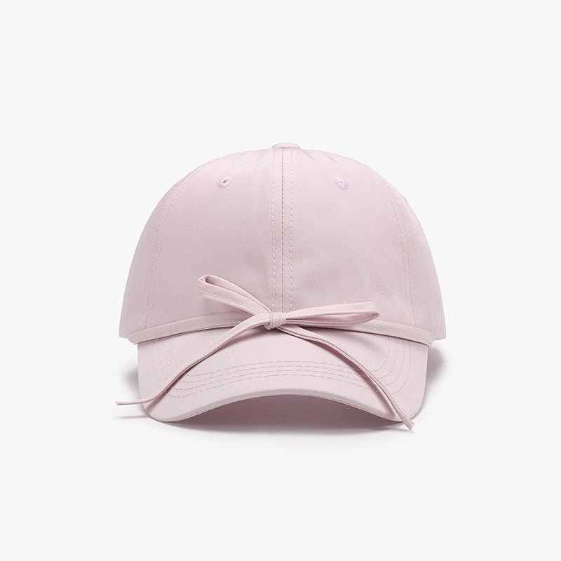 Tied Bow Cotton Baseball Cap - SharpDuds