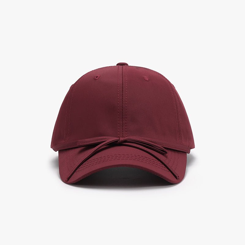 Tied Bow Cotton Baseball Cap - SharpDuds