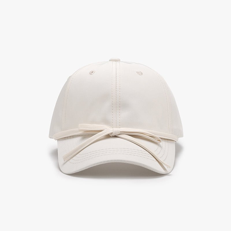 Tied Bow Cotton Baseball Cap - SharpDuds