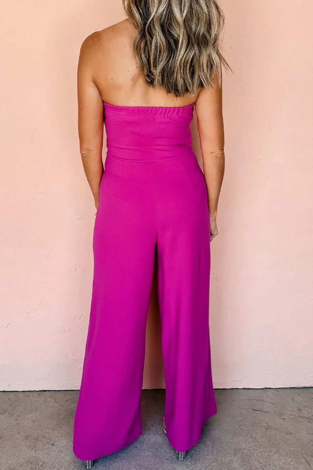 Tied Tube Wide Leg Jumpsuit - SharpDuds