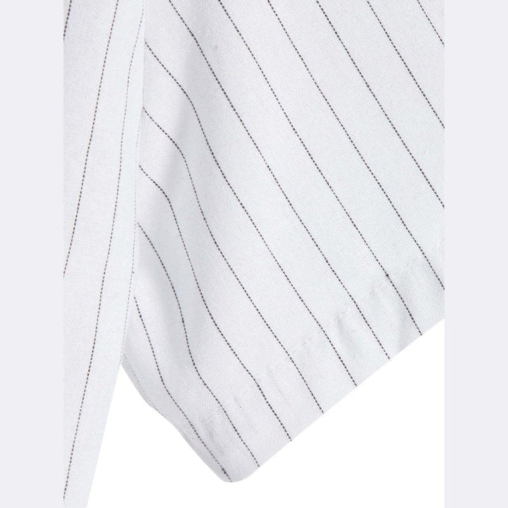 Trendy Casual Striped Short Sleeve Shirt - www.SharpDuds.com