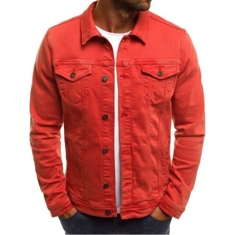 Trendy Fashion Casual Slim Multi Pocket Denim Jacket - www.SharpDuds.com