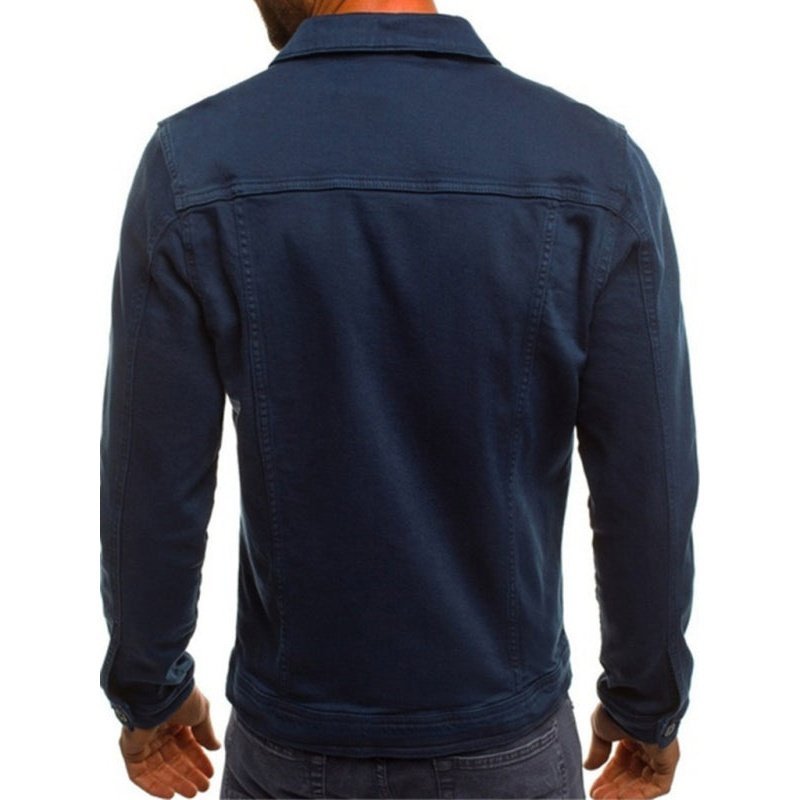 Trendy Fashion Casual Slim Multi Pocket Denim Jacket - www.SharpDuds.com