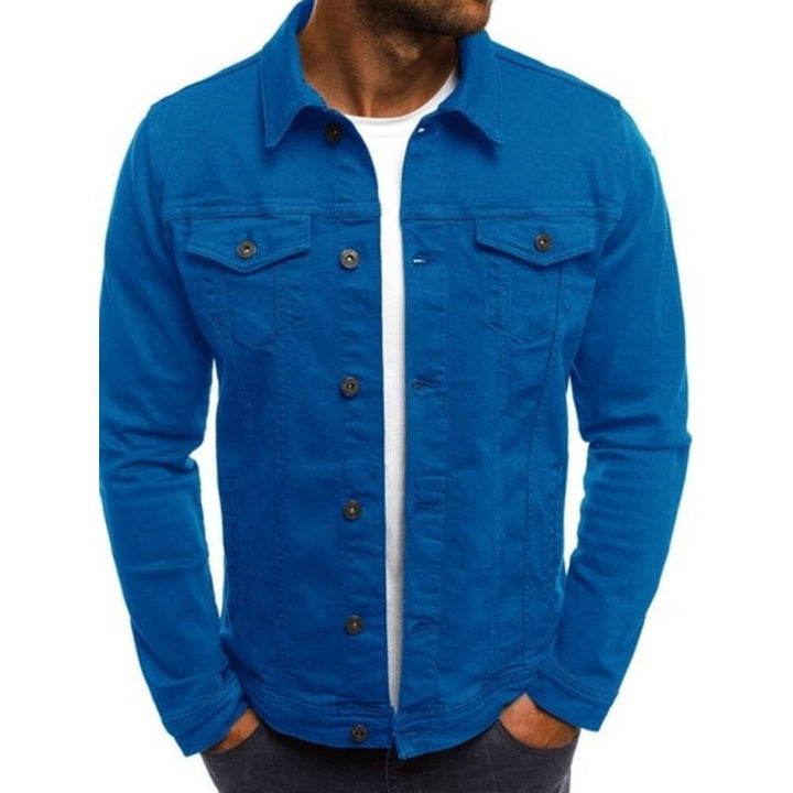 Trendy Fashion Casual Slim Multi Pocket Denim Jacket - www.SharpDuds.com