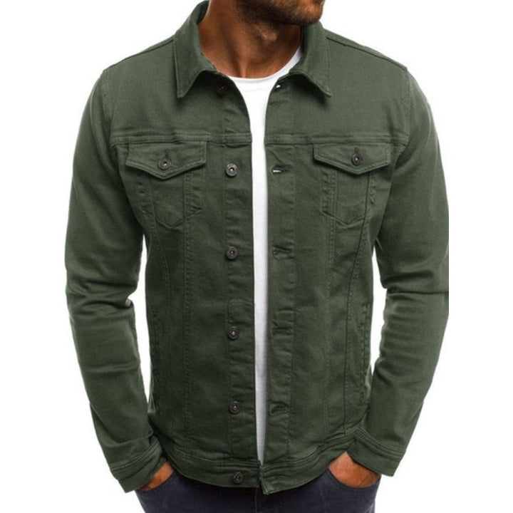 Trendy Fashion Casual Slim Multi Pocket Denim Jacket - www.SharpDuds.com