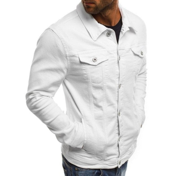 Trendy Fashion Casual Slim Multi Pocket Denim Jacket - www.SharpDuds.com