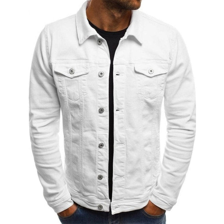 Trendy Fashion Casual Slim Multi Pocket Denim Jacket - www.SharpDuds.com