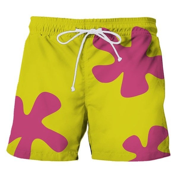 Tropical Print Hawaiian Beach Shorts - www.SharpDuds.com