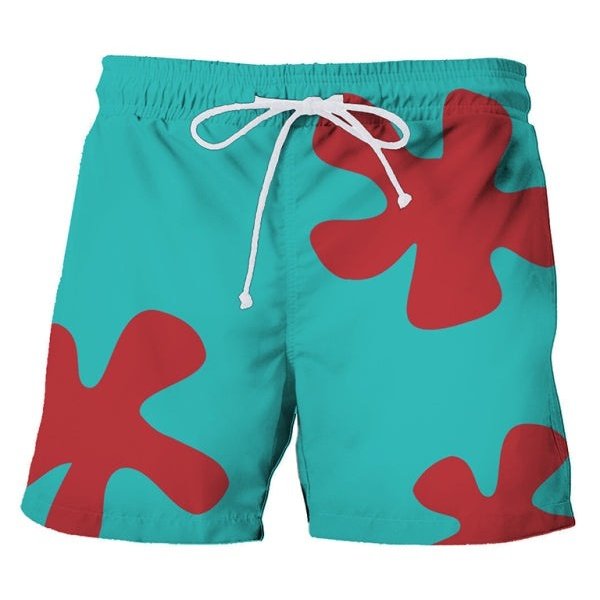 Tropical Print Hawaiian Beach Shorts - www.SharpDuds.com