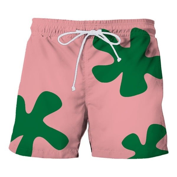 Tropical Print Hawaiian Beach Shorts - www.SharpDuds.com