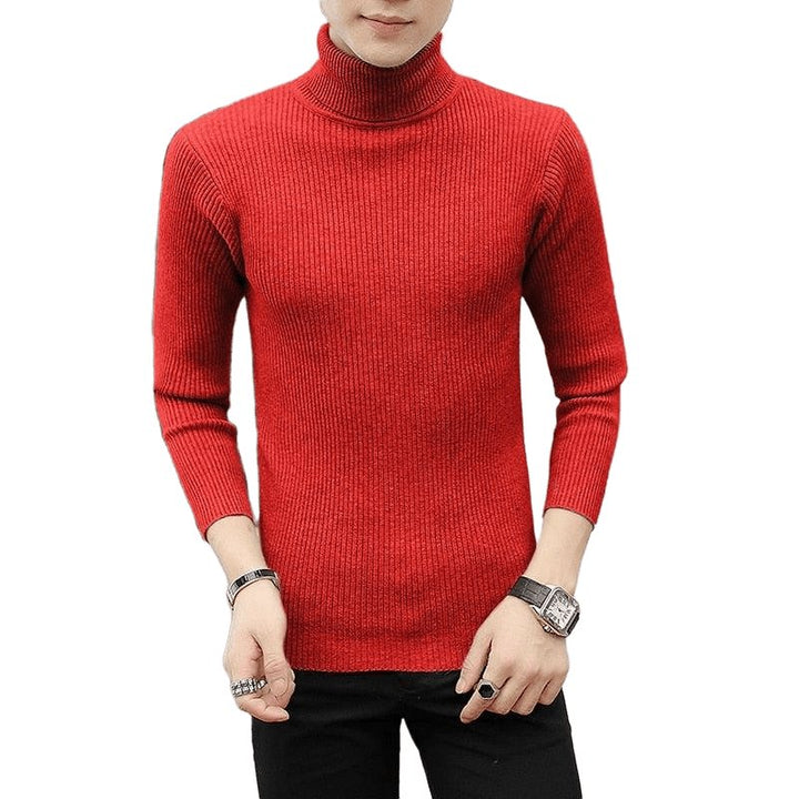 Turtleneck Casual All-match Knitted Sweater - www.SharpDuds.com