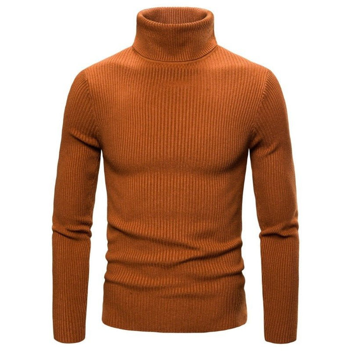 Turtleneck Casual All-match Knitted Sweater - www.SharpDuds.com