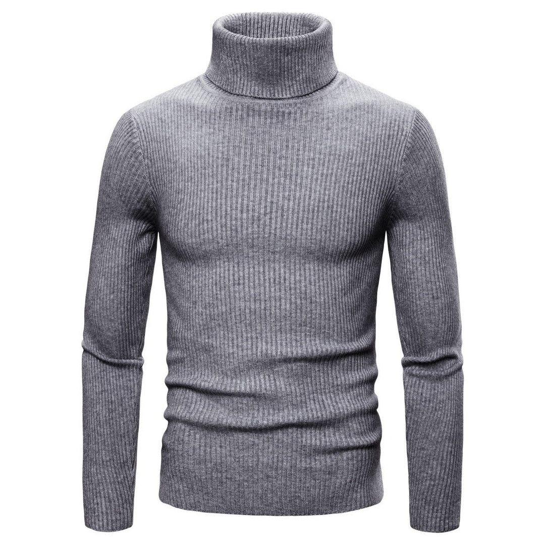 Turtleneck Casual All-match Knitted Sweater - www.SharpDuds.com