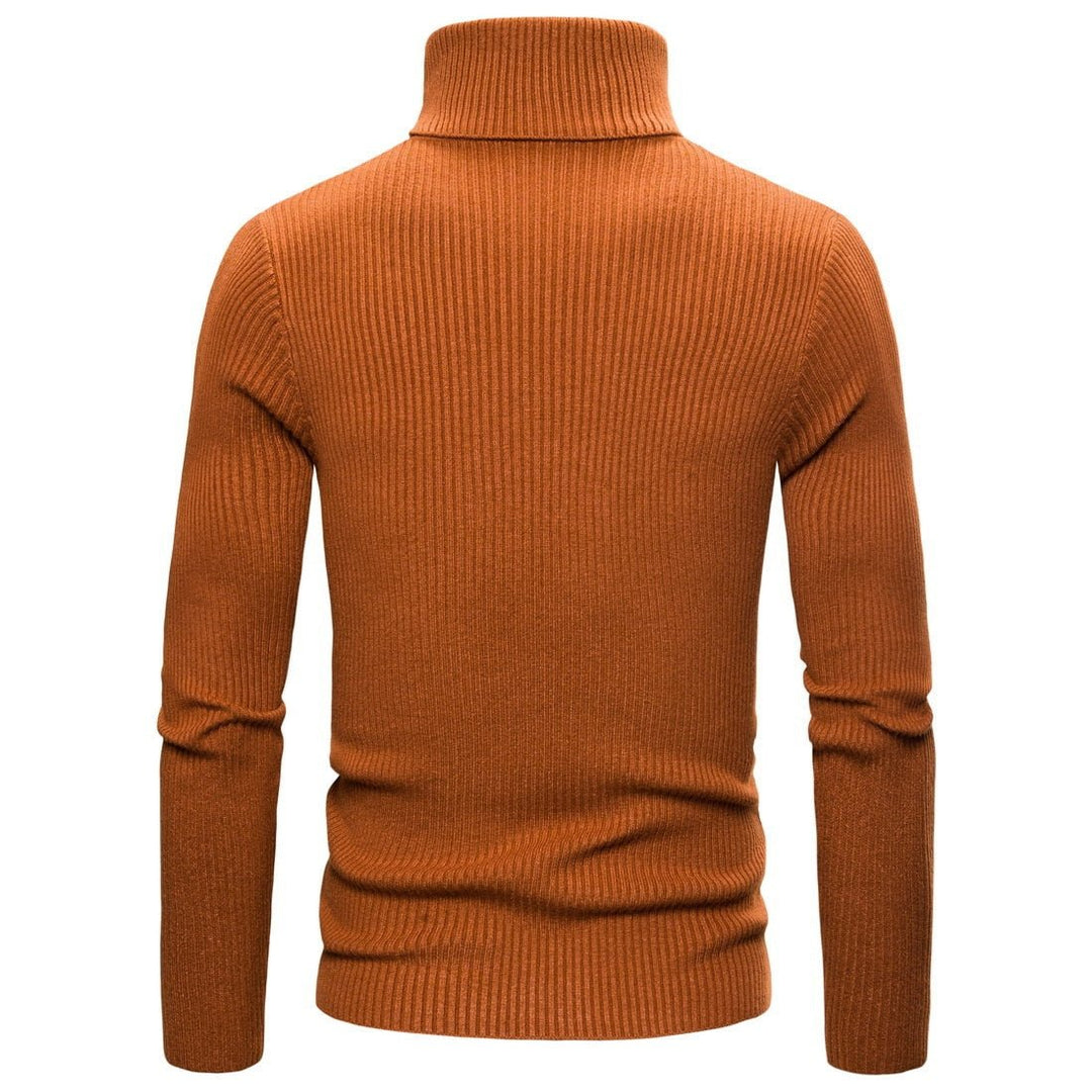 Turtleneck Casual All-match Knitted Sweater - www.SharpDuds.com