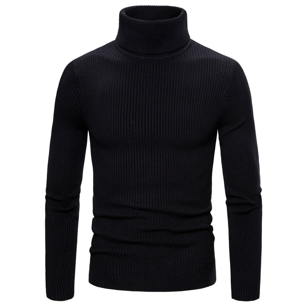 Turtleneck Casual All-match Knitted Sweater - www.SharpDuds.com