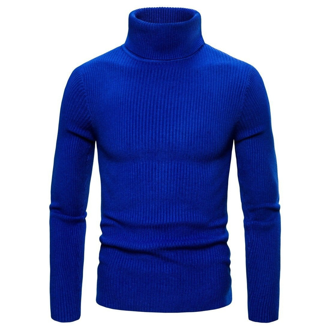 Turtleneck Casual All-match Knitted Sweater - www.SharpDuds.com