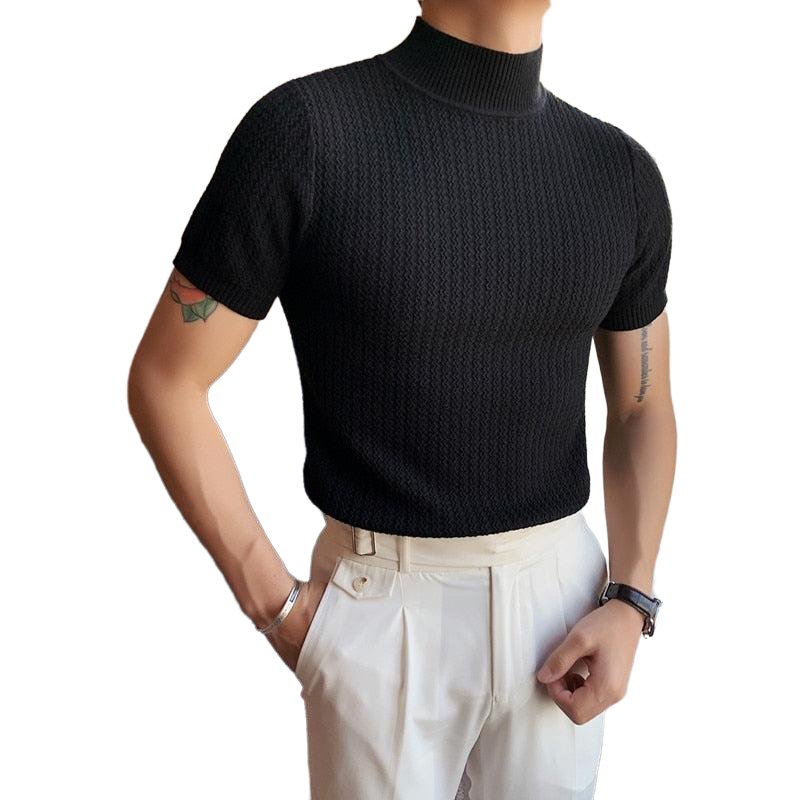 Turtleneck Casual Stretched Slim Fit - www.SharpDuds.com