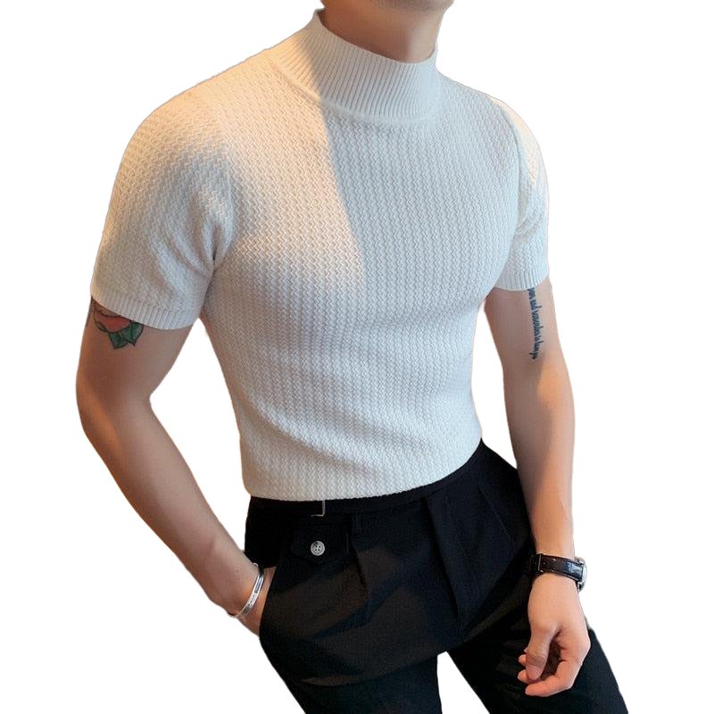 Turtleneck Casual Stretched Slim Fit - www.SharpDuds.com