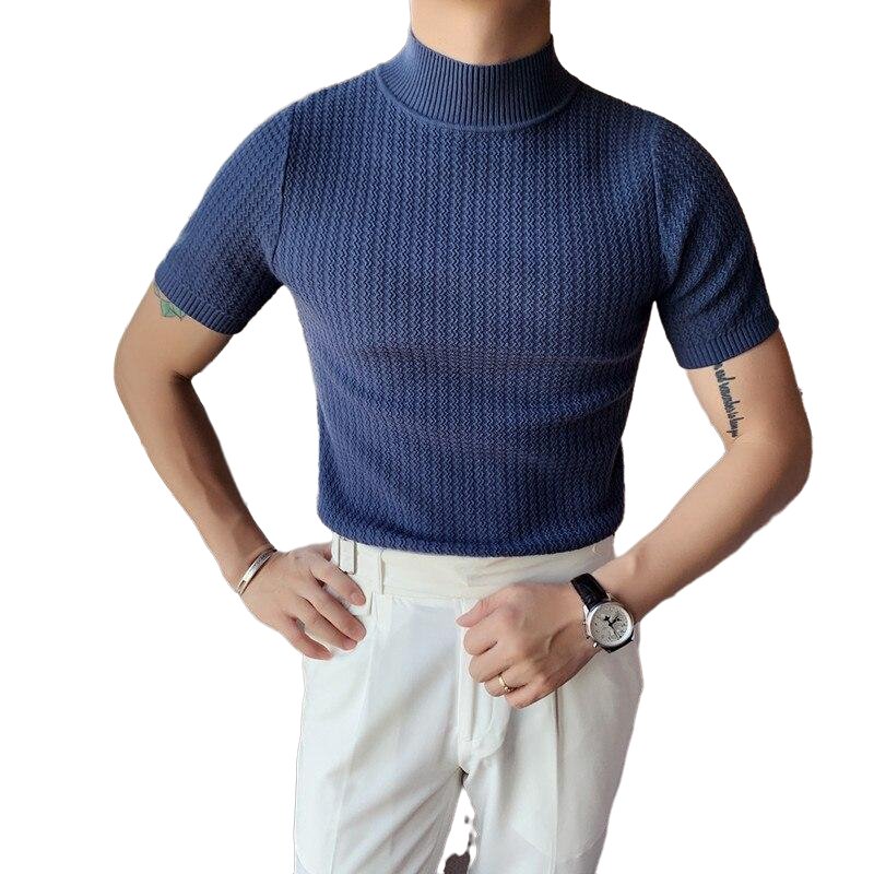 Turtleneck Casual Stretched Slim Fit - www.SharpDuds.com