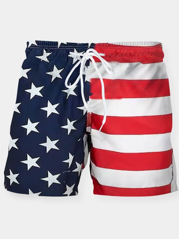 US Flag Flex Shorts - SharpDuds