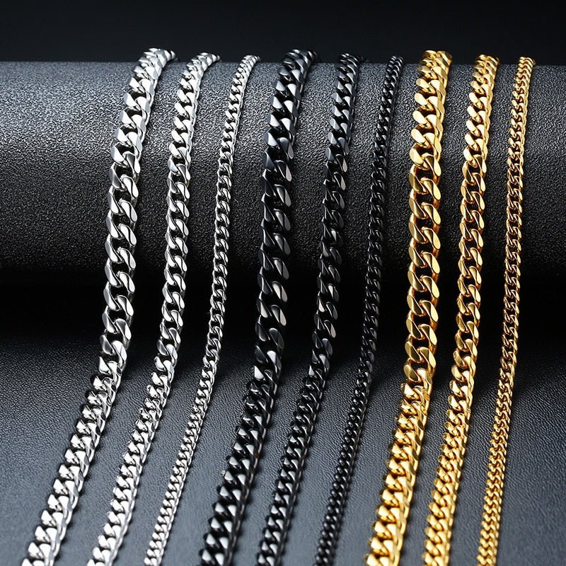 Vnox Cuban Chain Necklace - www.SharpDuds.com