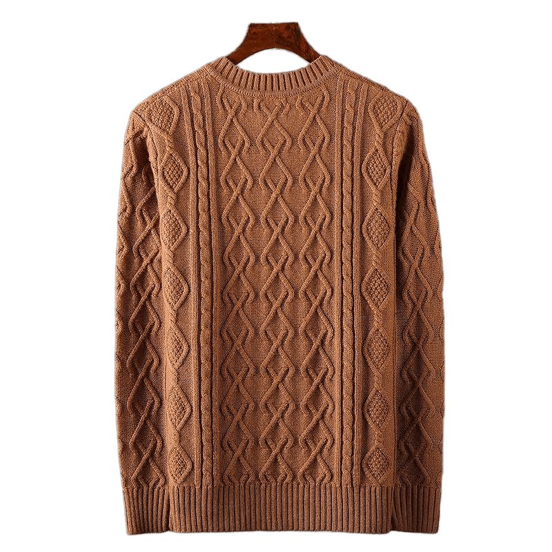 Warm Thick Line Bottoming Pullover Long Sleeved Neck Sweater - www.SharpDuds.com