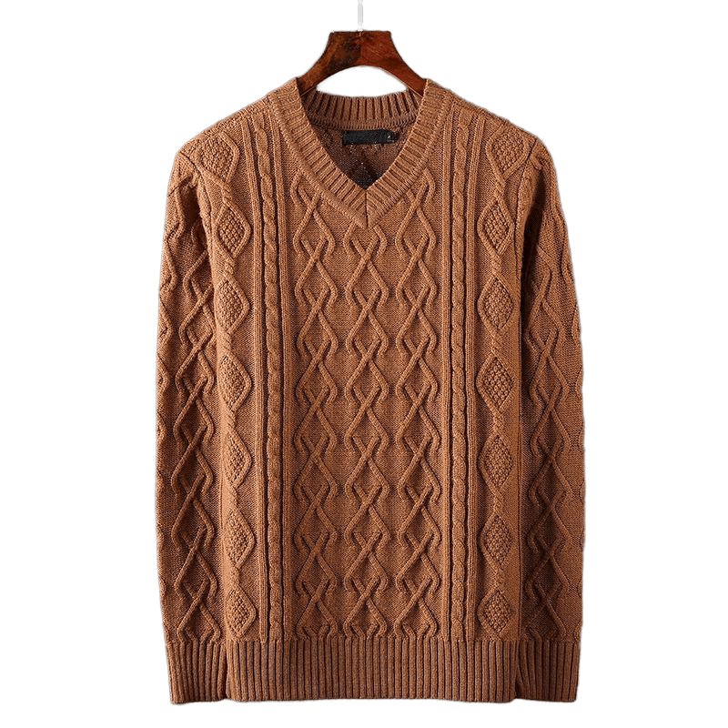 Warm Thick Line Bottoming Pullover Long Sleeved Neck Sweater - www.SharpDuds.com