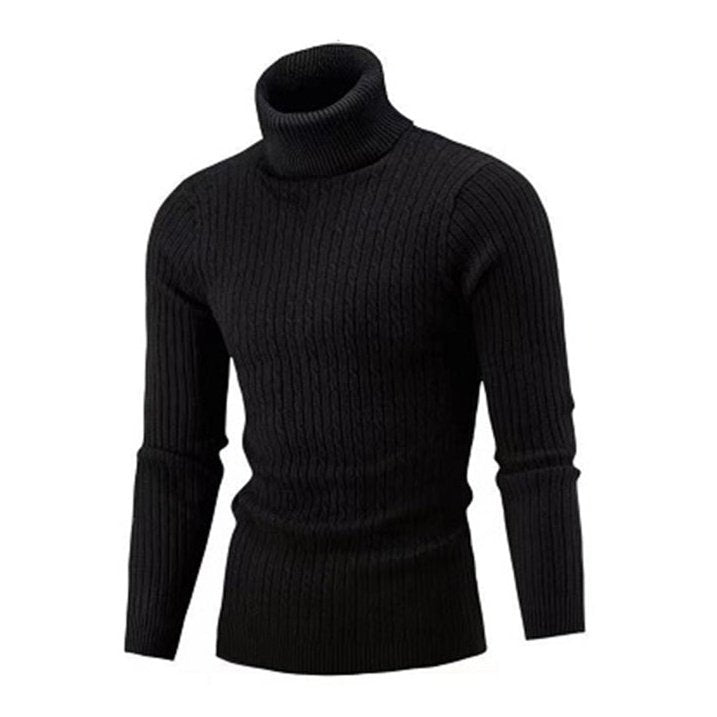 Warm Turtleneck Casual Slim Fit Sweaters - www.SharpDuds.com