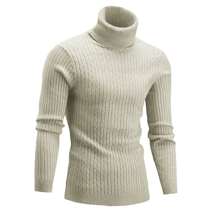 Warm Turtleneck Casual Slim Fit Sweaters - www.SharpDuds.com