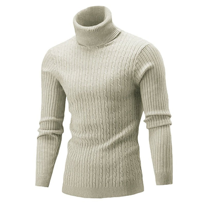 Warm Turtleneck Casual Slim Fit Sweaters - www.SharpDuds.com