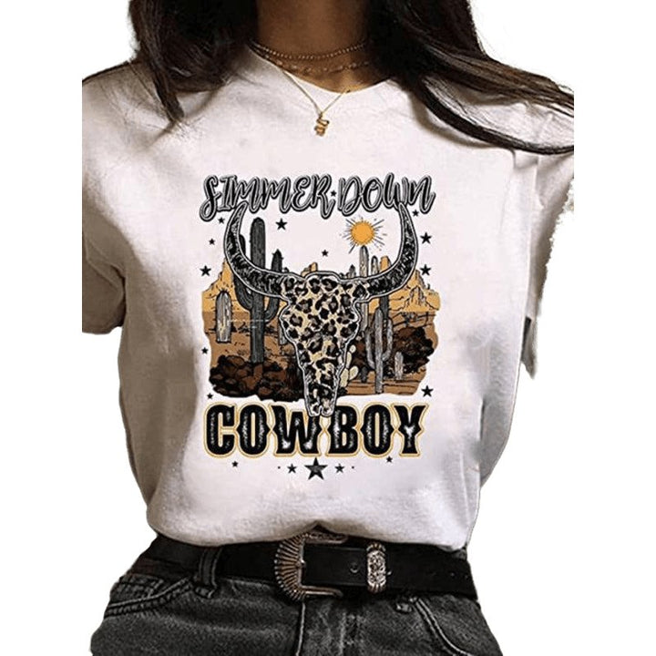 Women's Cowboy Graphic Tee - www.SharpDuds.com