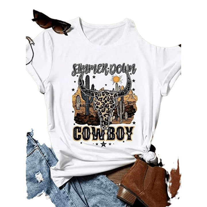 Women's Cowboy Graphic Tee - www.SharpDuds.com