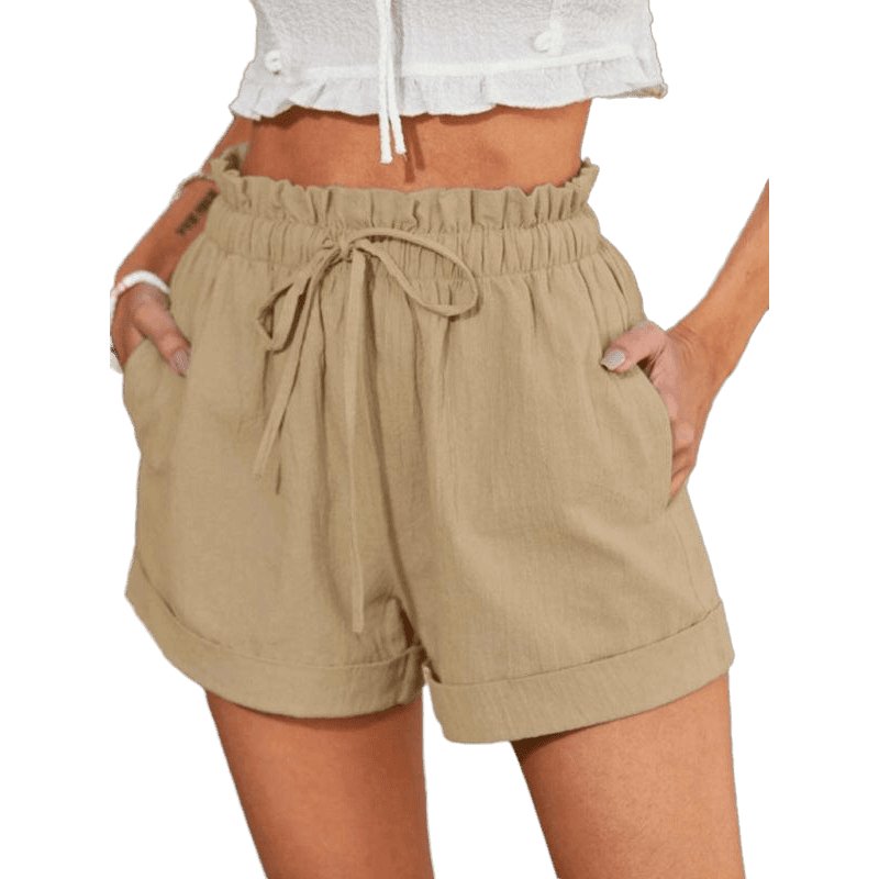 Women's woven casual all-match shorts - www.SharpDuds.com