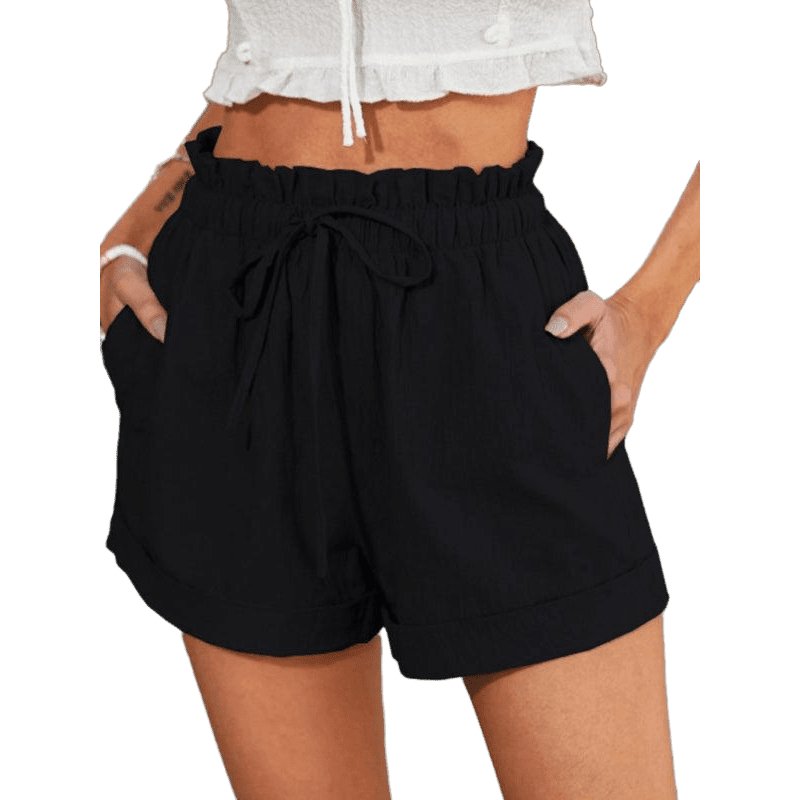 Women's woven casual all-match shorts - www.SharpDuds.com