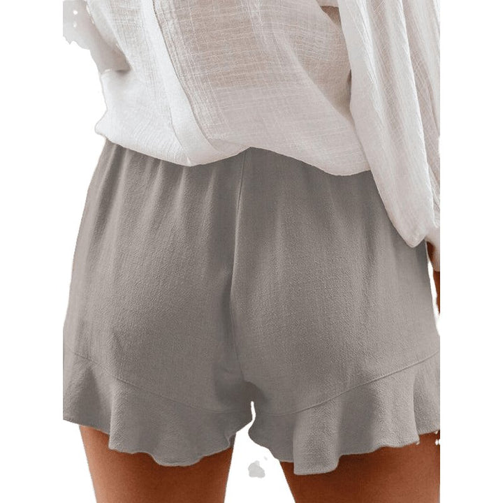 Woven Casual High Waist Loose Straight Shorts - www.SharpDuds.com