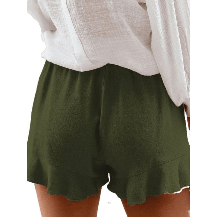 Woven Casual High Waist Loose Straight Shorts - www.SharpDuds.com