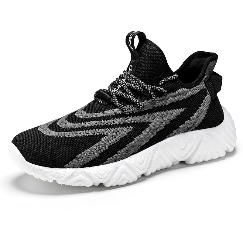 Youth Trendy Breathable Fly Woven Sports Shoes - www.SharpDuds.com